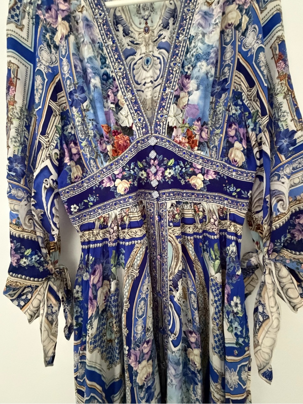 Camilla Blue Floral Print Maxi Dress - Picture 2 of 6